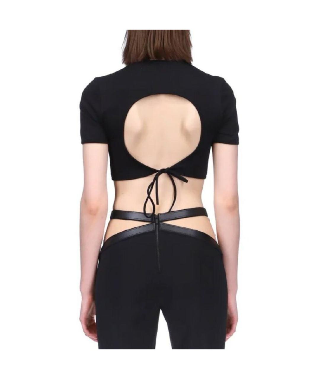 DAVID KOMA Черная хлопковая футболка, фото 7