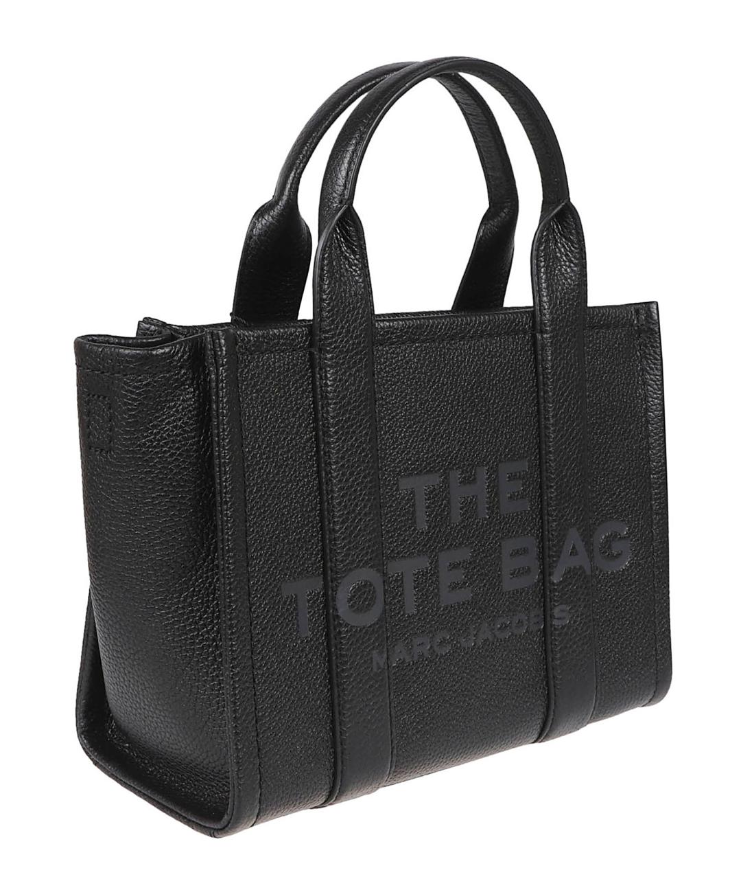 MARC JACOBS Черная кожаная сумка тоут, фото 3