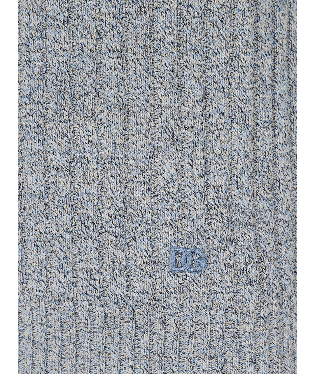 DOLCE&GABBANA Мульти хлопковое поло с коротким рукавом, фото 2