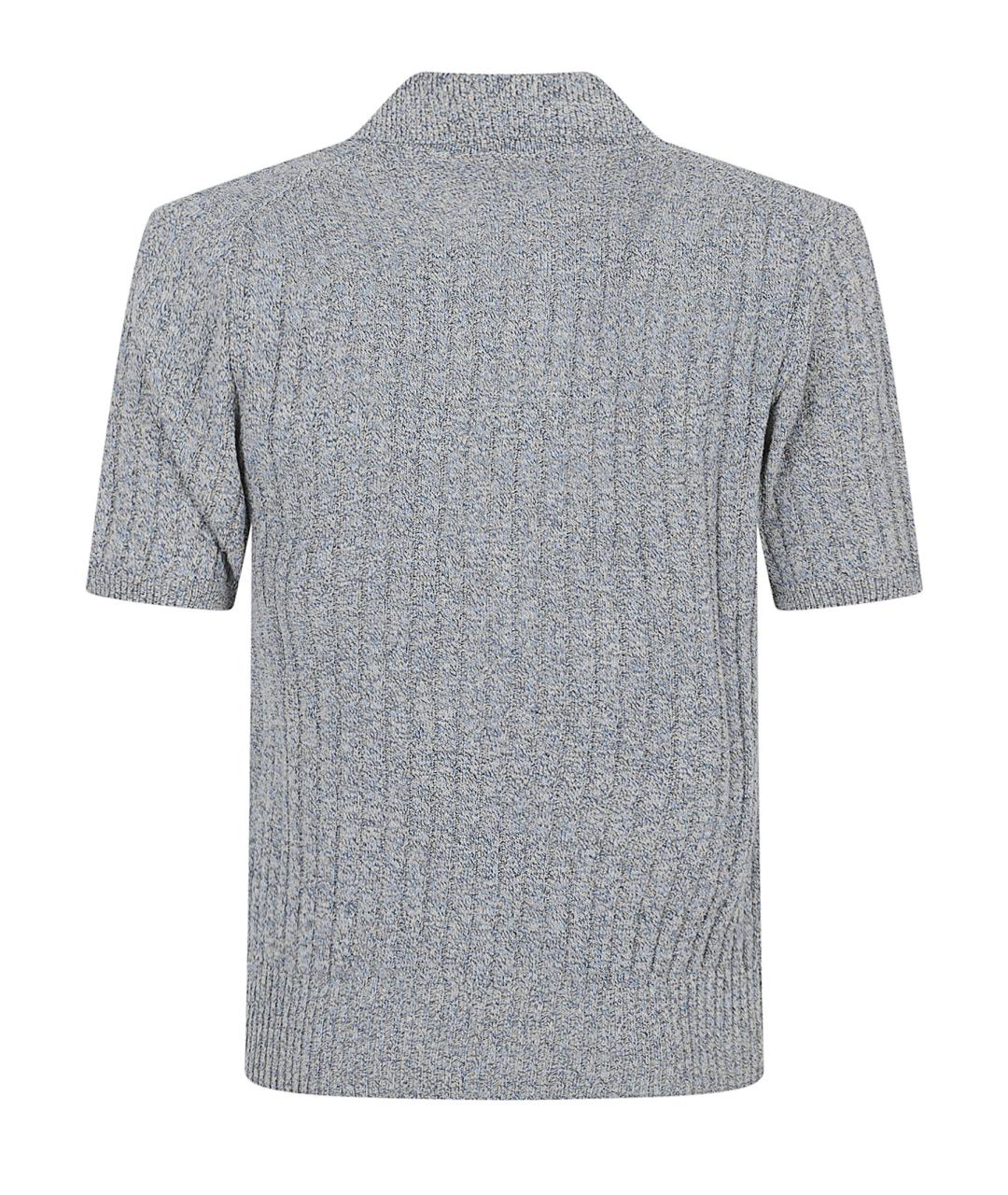 DOLCE&GABBANA Мульти хлопковое поло с коротким рукавом, фото 3