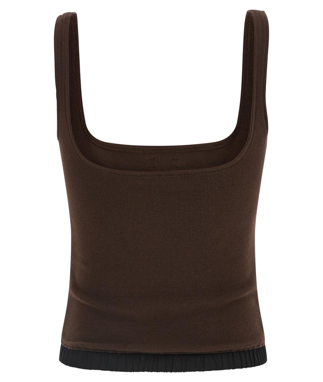 entire studios Коричневая хлопковая майка, фото 2