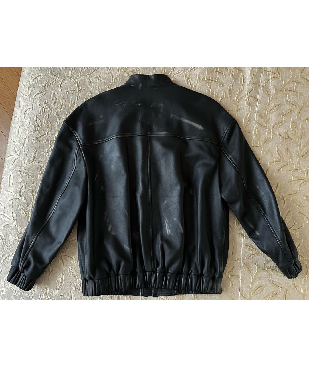 BATS Черная кожаная куртка, фото 2