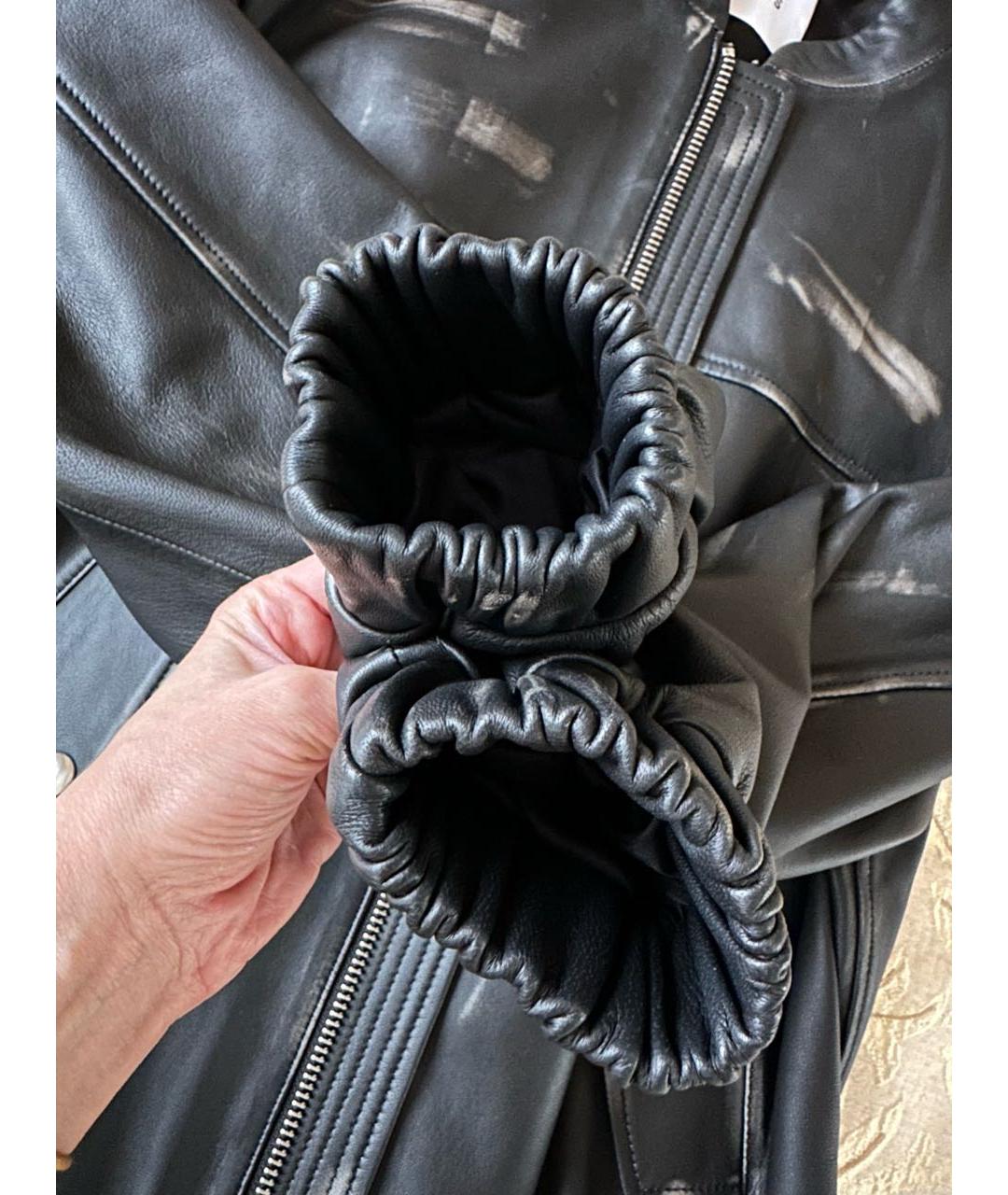 BATS Черная кожаная куртка, фото 5
