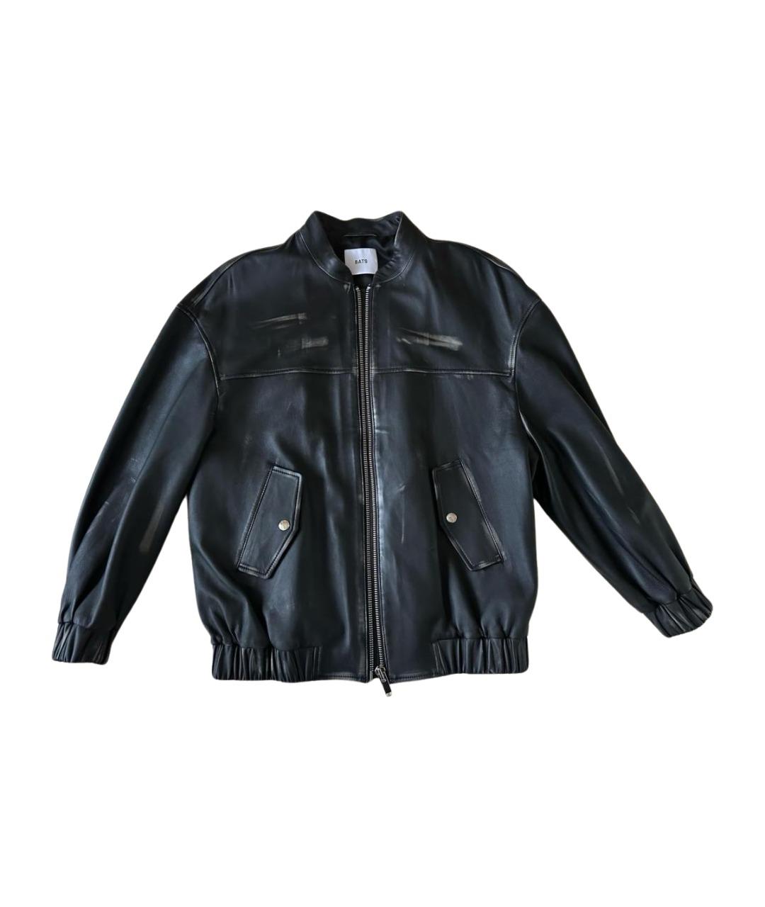 BATS Черная кожаная куртка, фото 1