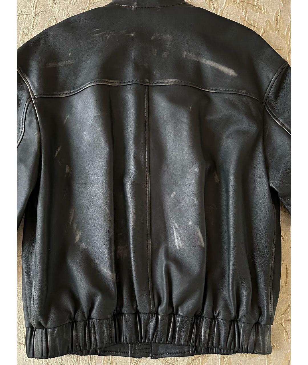 BATS Черная кожаная куртка, фото 8