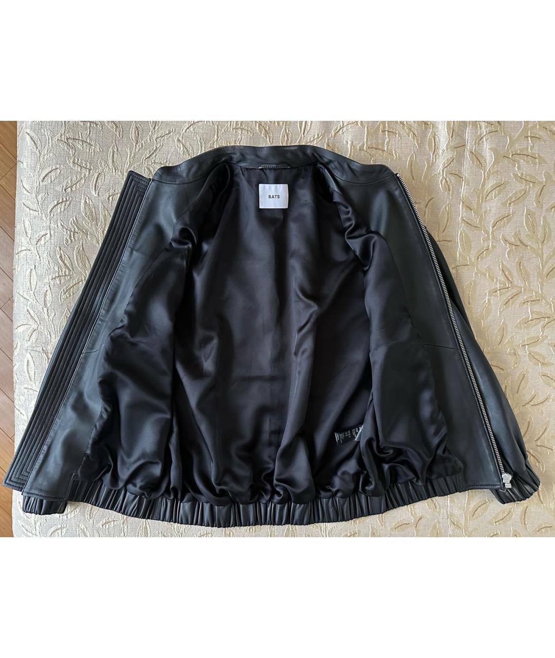 BATS Черная кожаная куртка, фото 6