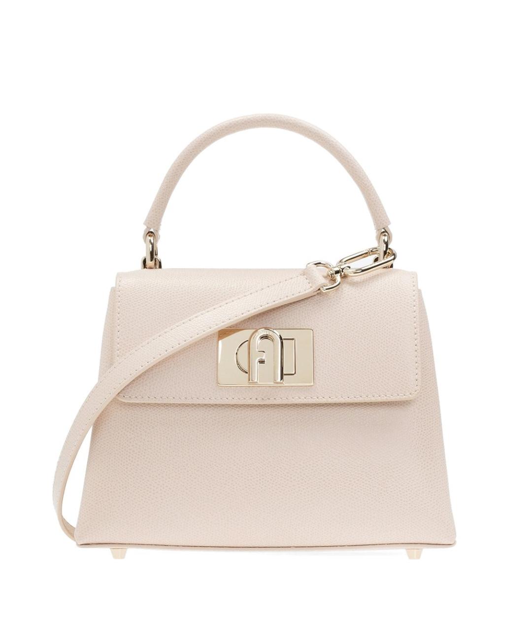 FURLA Розовая кожаная сумка через плечо, фото 1
