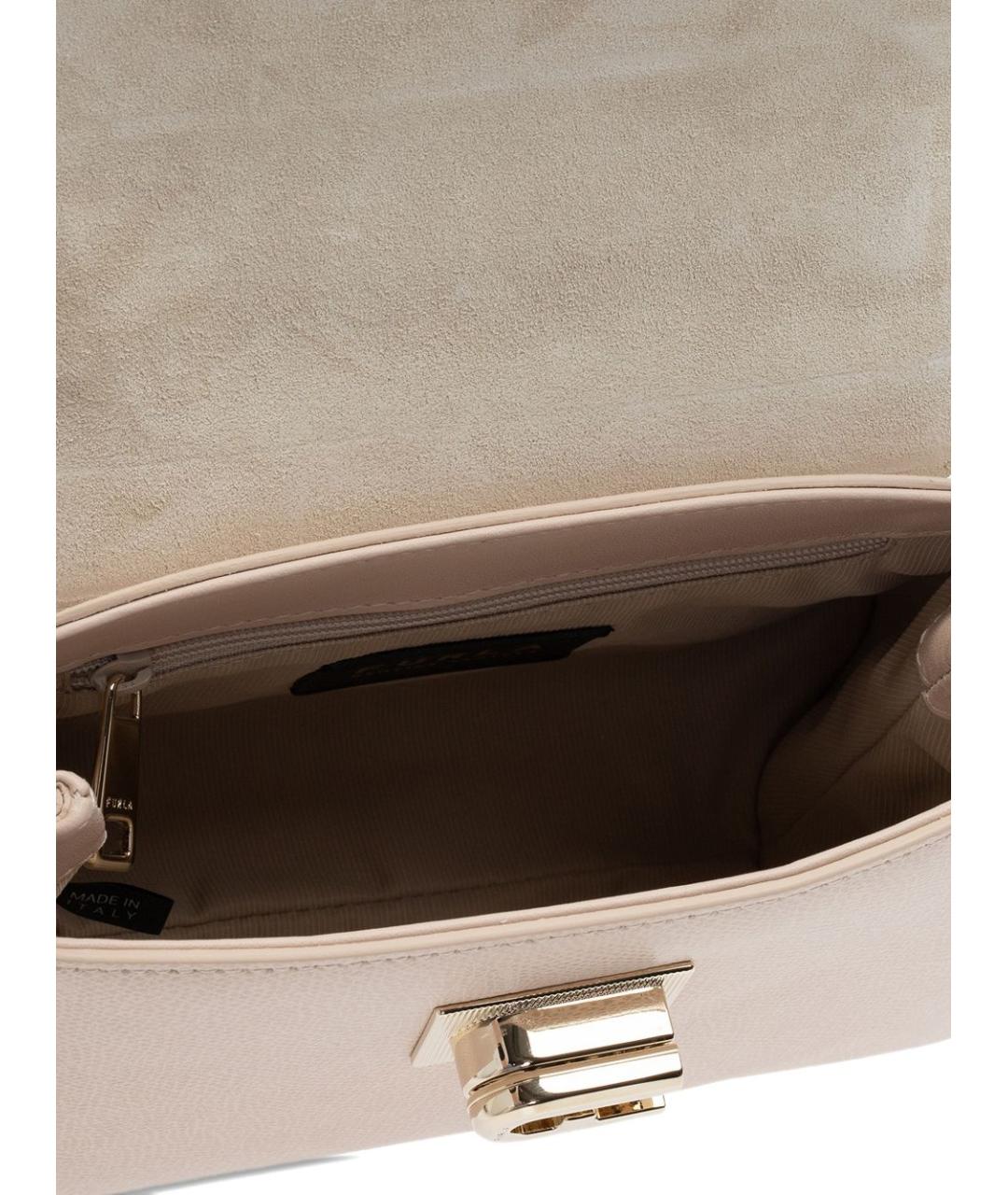 FURLA Розовая кожаная сумка через плечо, фото 2