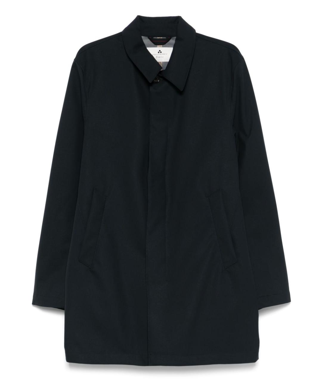 PEUTEREY Темно-синий полиэстеровый тренч / плащ, фото 1