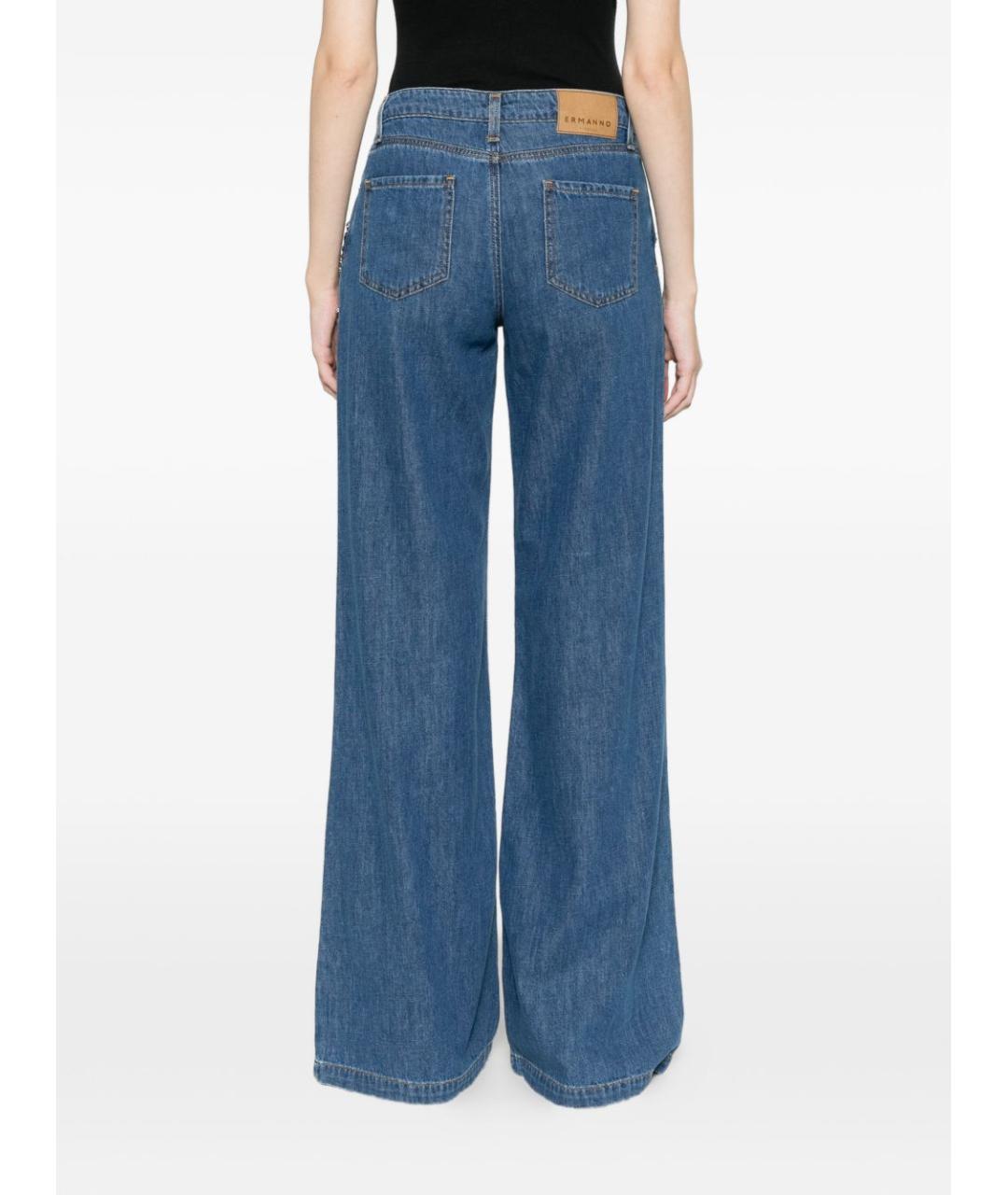 ERMANNO FIRENZE Синие джинсы клеш, фото 4