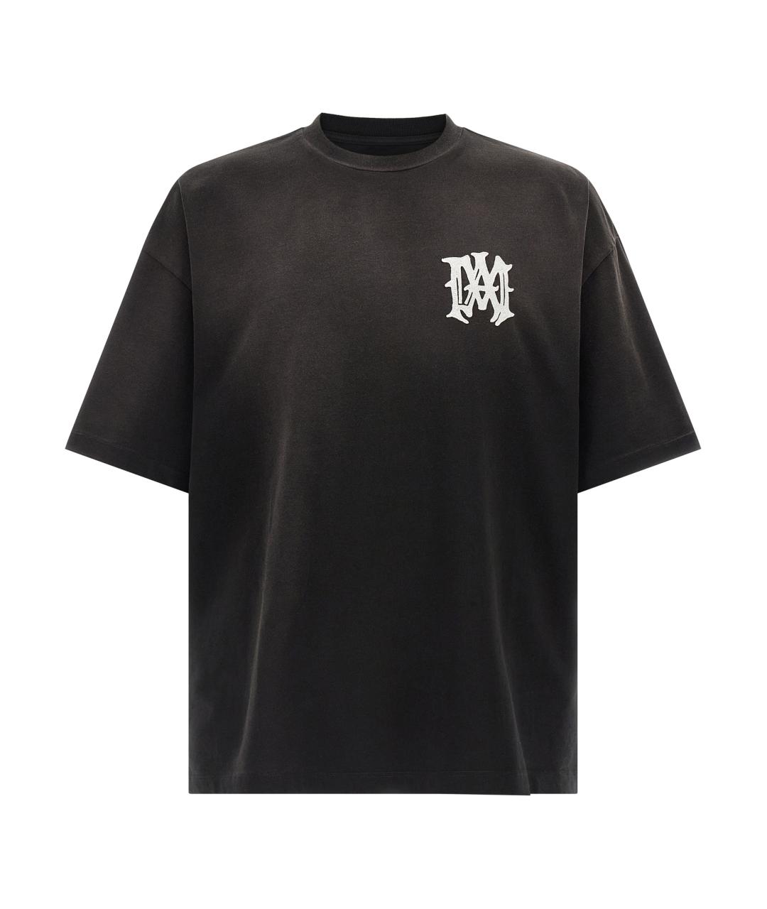 AMIRI Черная хлопковая футболка, фото 1