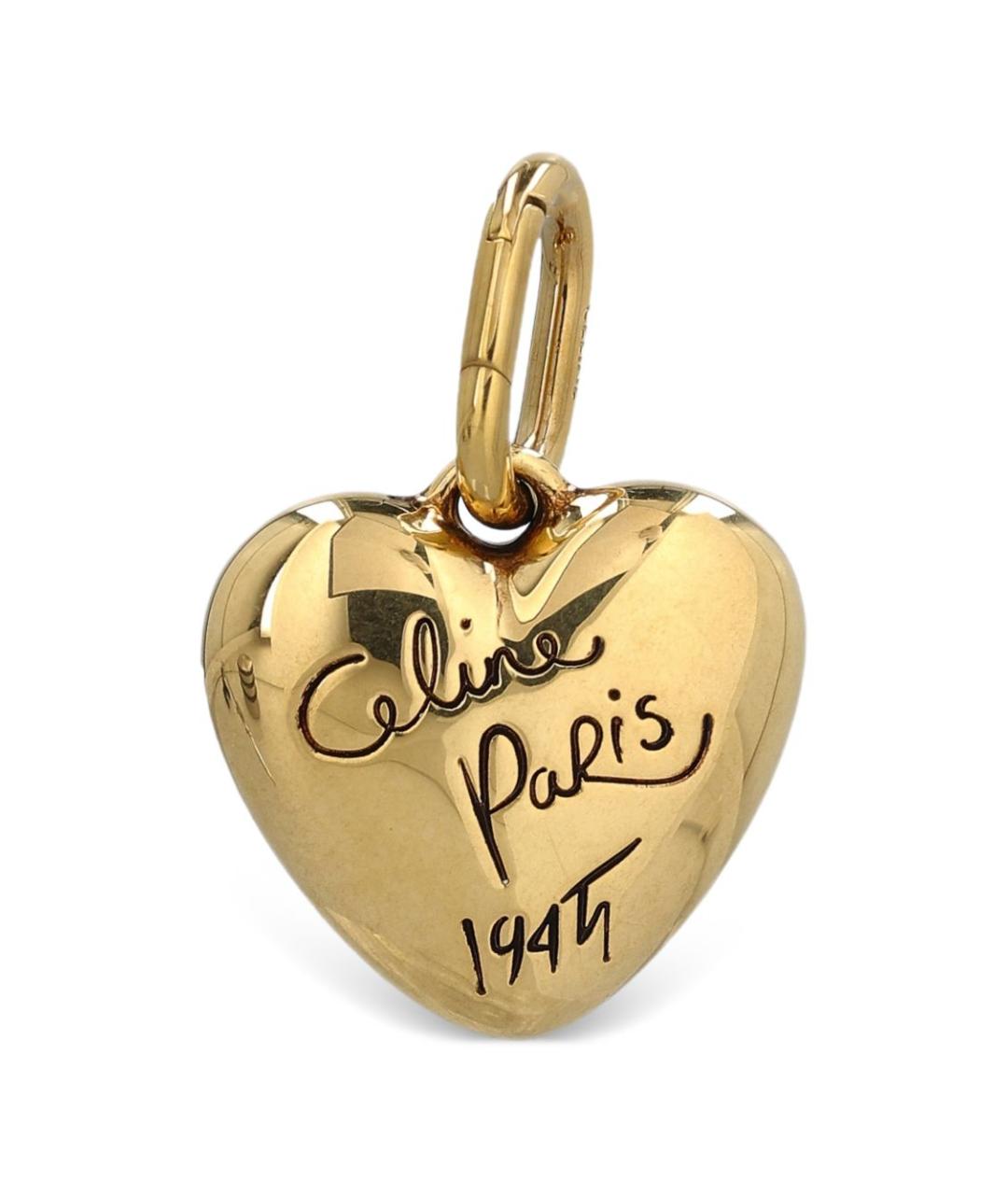 CELINE Золотая латунная подвеска, фото 1