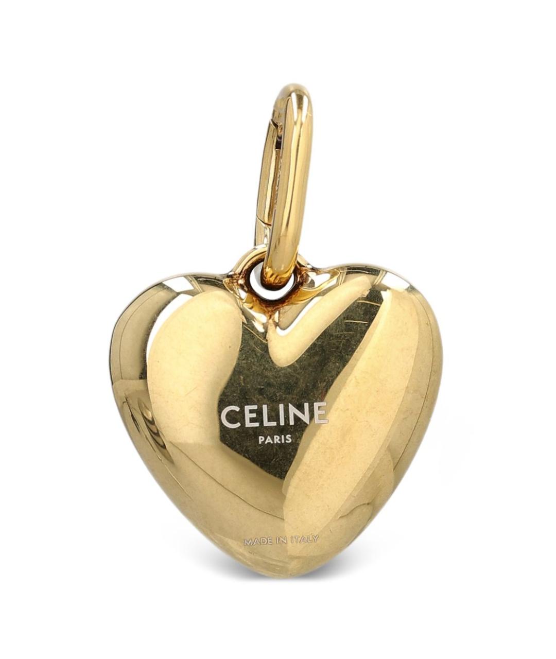 CELINE Золотая латунная подвеска, фото 2