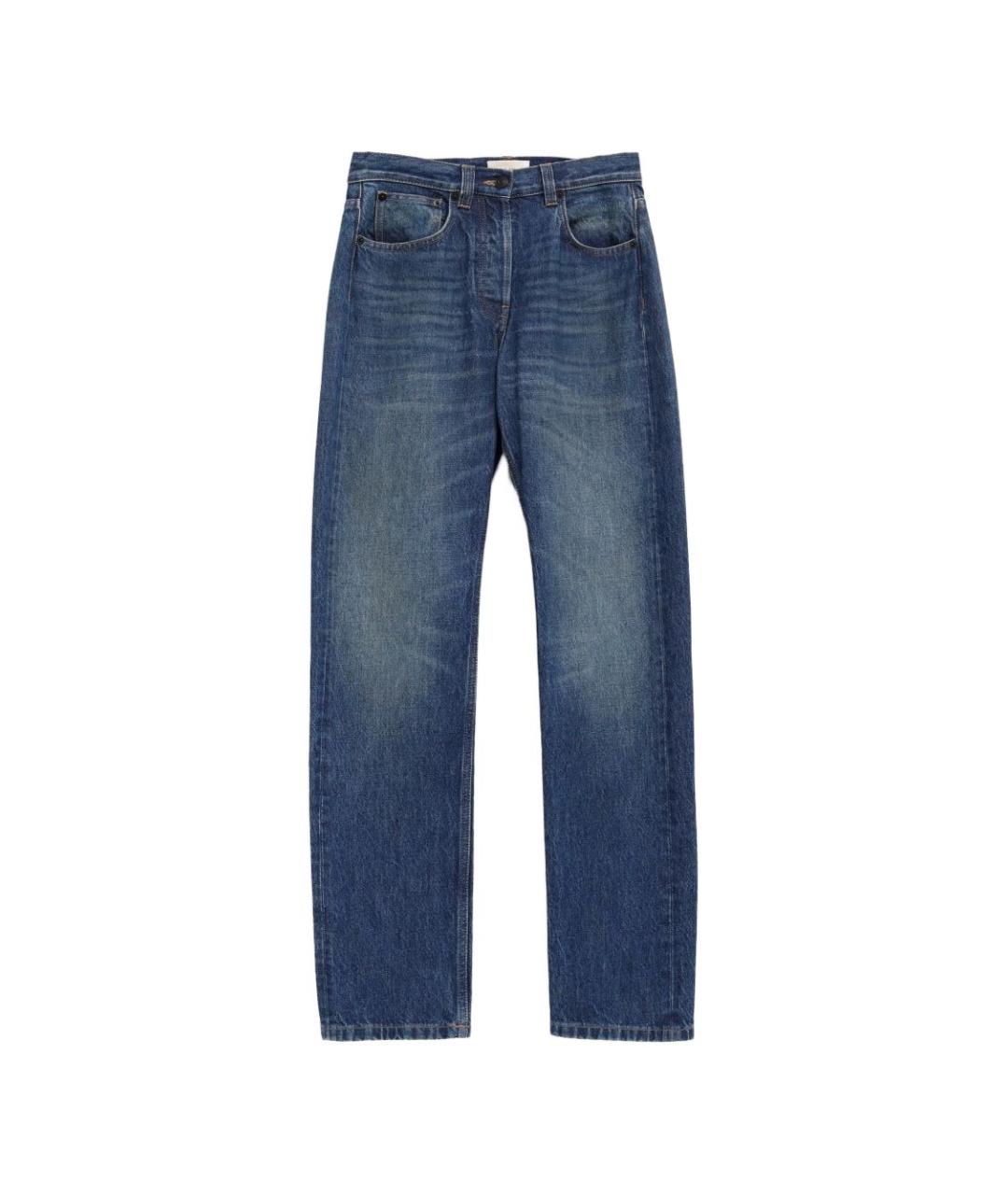 THE ROW Синие хлопковые прямые джинсы, фото 1