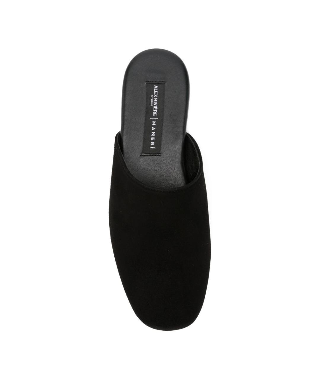 MANEBI Черные мюли, фото 3