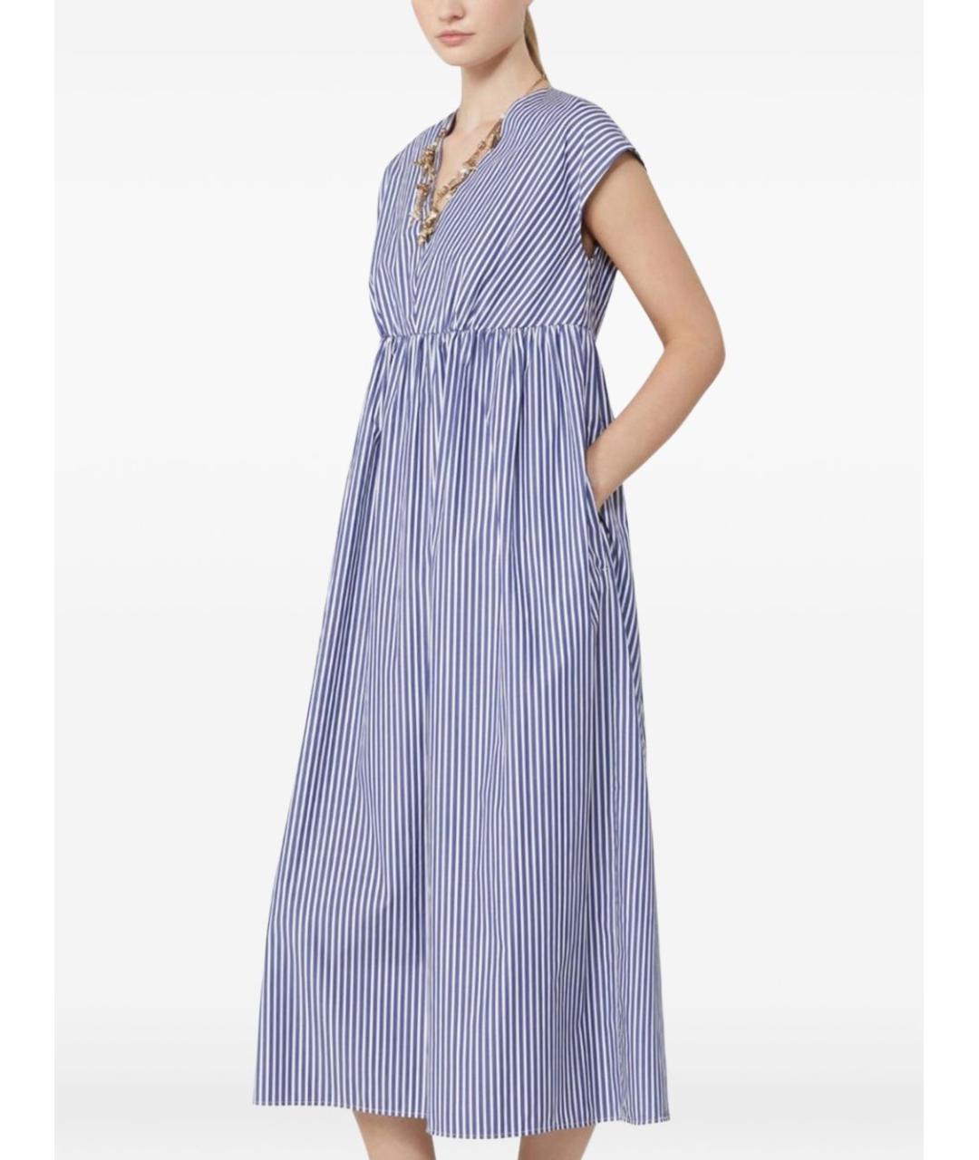 WEEKEND MAX MARA Мульти хлопковое повседневное платье, фото 2