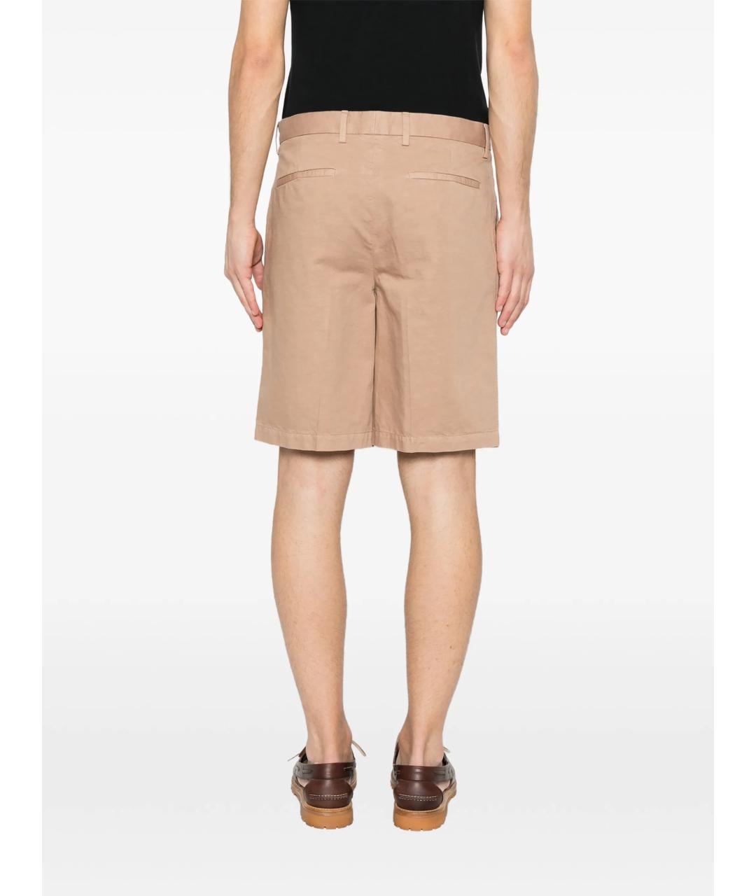 ZEGNA Бежевые хлопковые шорты, фото 4