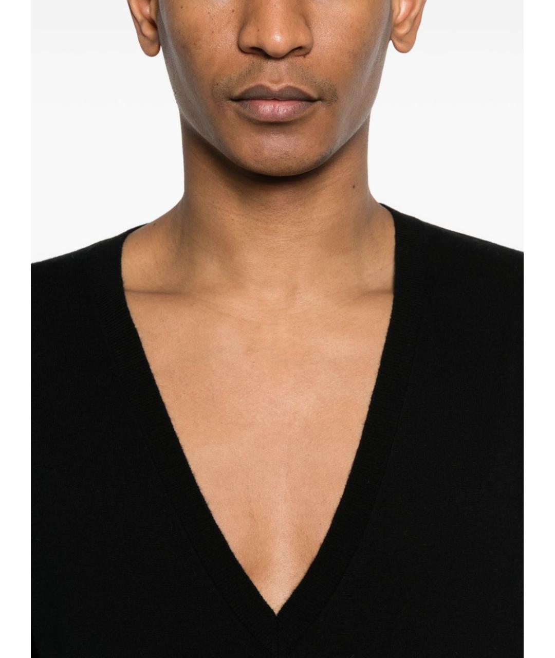 EXTREME CASHMERE Черный шерстяной джемпер / свитер, фото 2