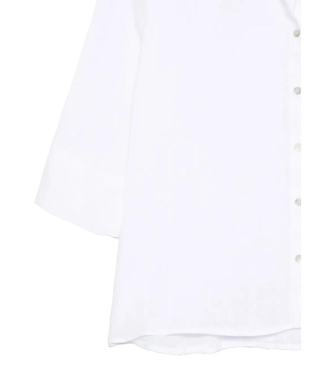 120% LINO Белая льняная рубашка, фото 3