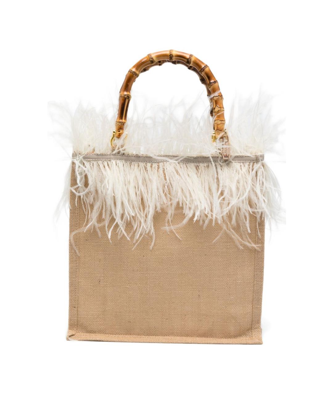 LA MILANESA Бежевая сумка тоут, фото 1