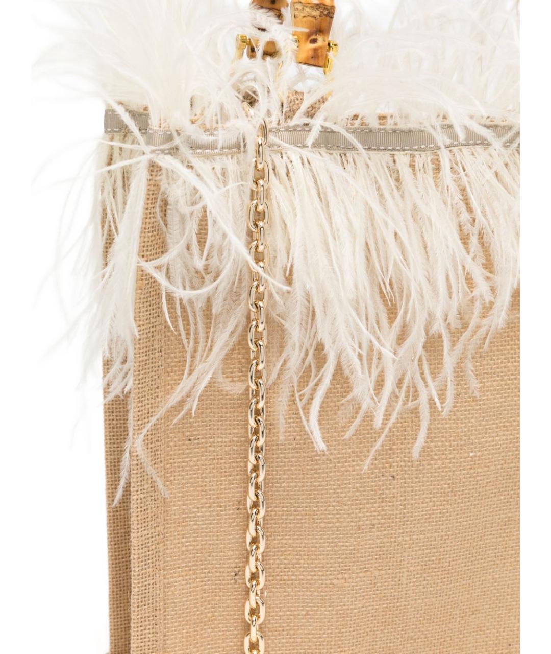 LA MILANESA Бежевая сумка тоут, фото 3