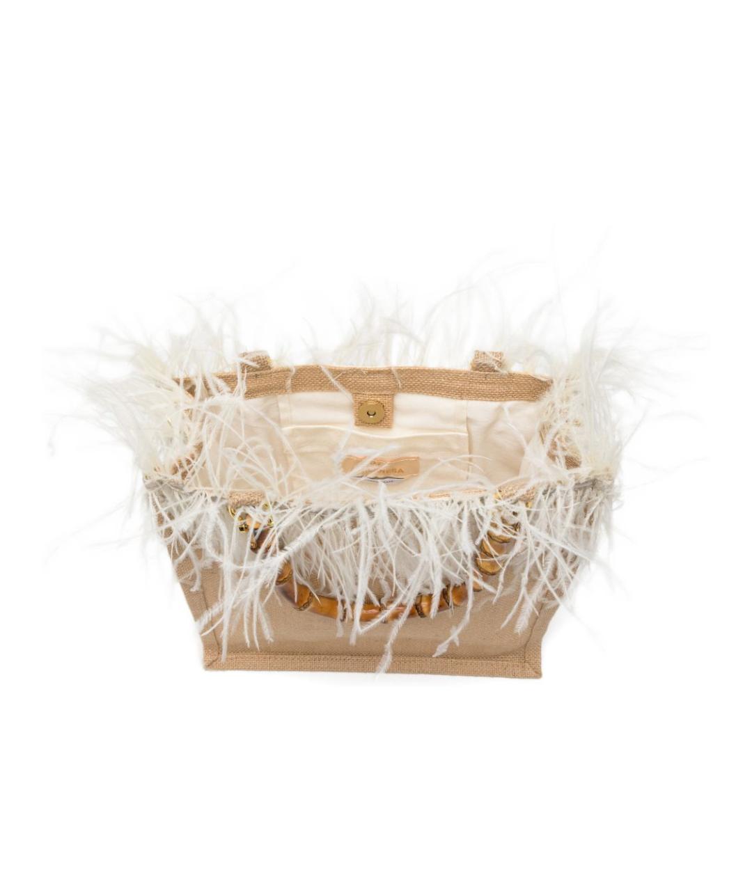 LA MILANESA Бежевая сумка тоут, фото 2