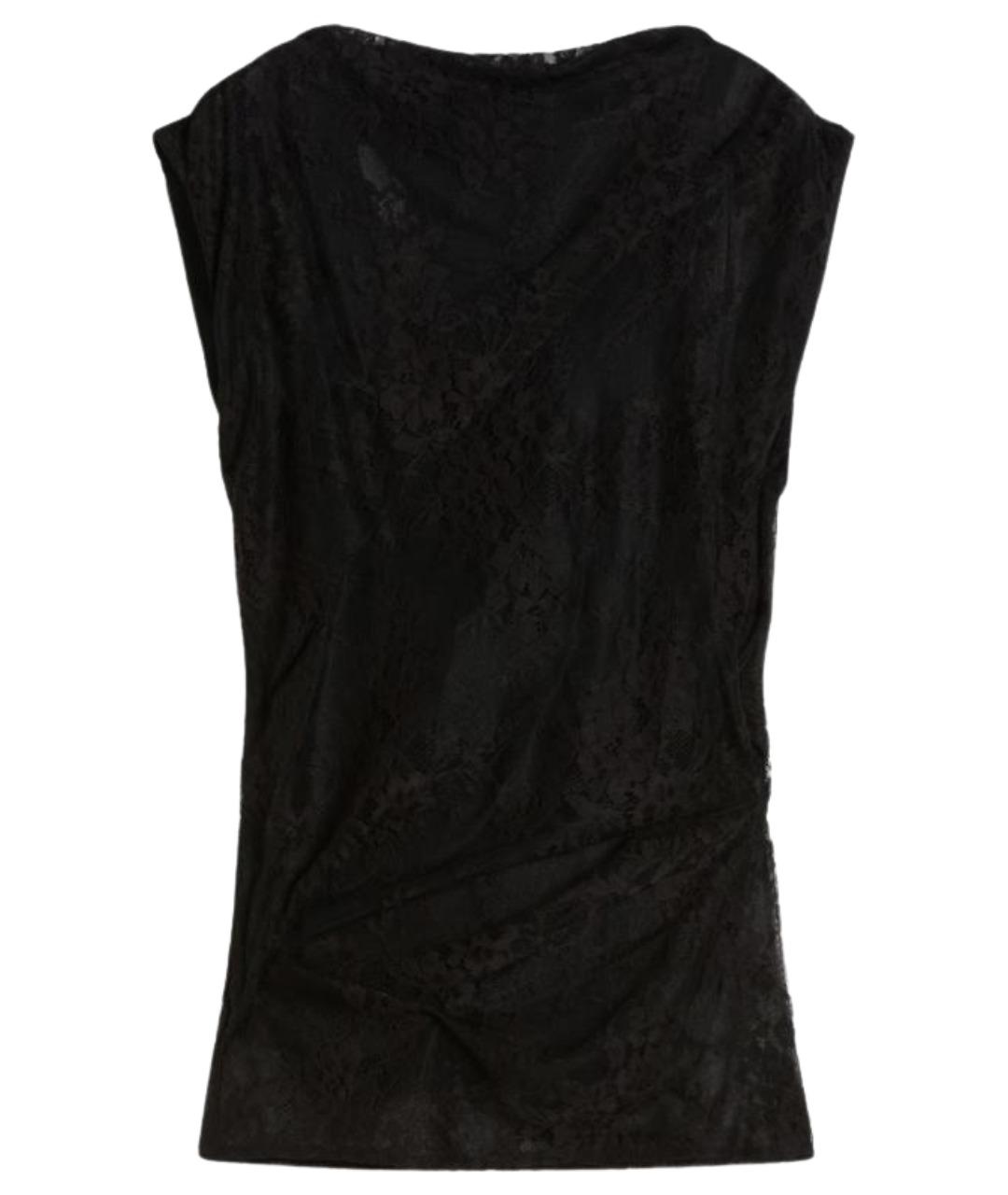 SPORTMAX Черная полиамидовая футболка, фото 1