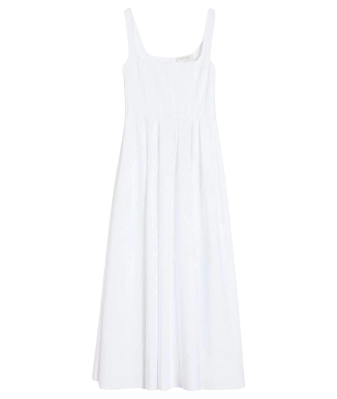 SPORTMAX Белое хлопковое повседневное платье, фото 1