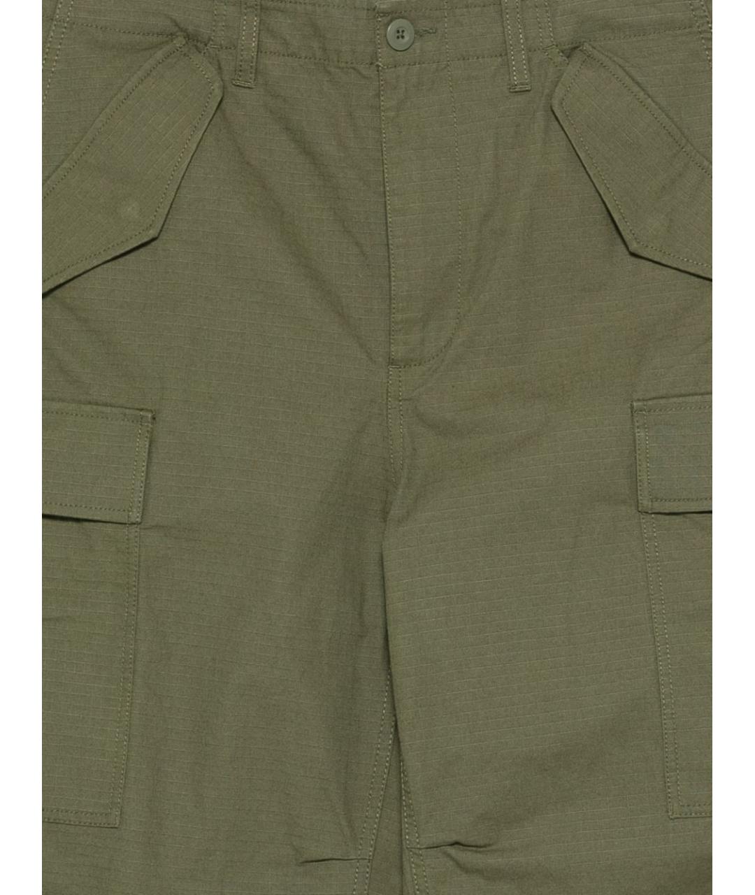 STUSSY Зеленые хлопковые повседневные брюки, фото 2