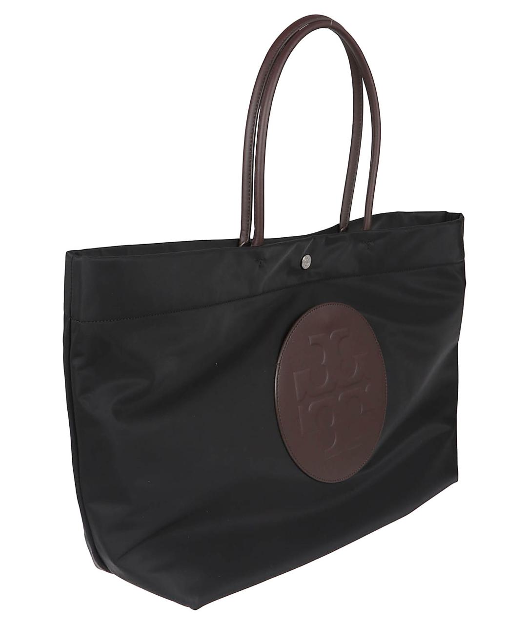 TORY BURCH Черная тканевая сумка тоут, фото 3