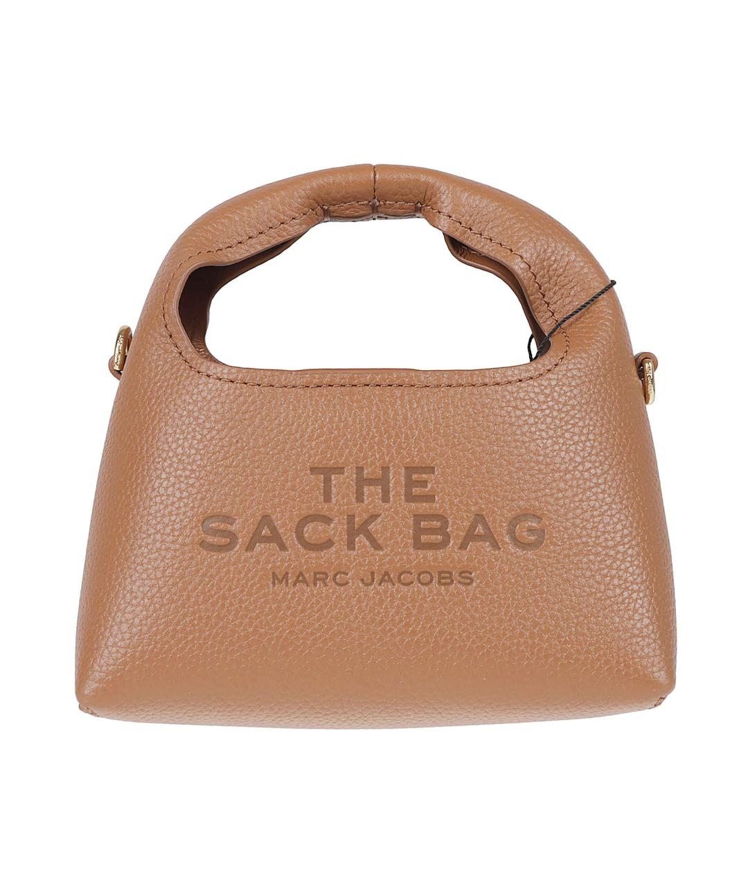 MARC JACOBS Коричневая кожаная сумка с короткими ручками, фото 1