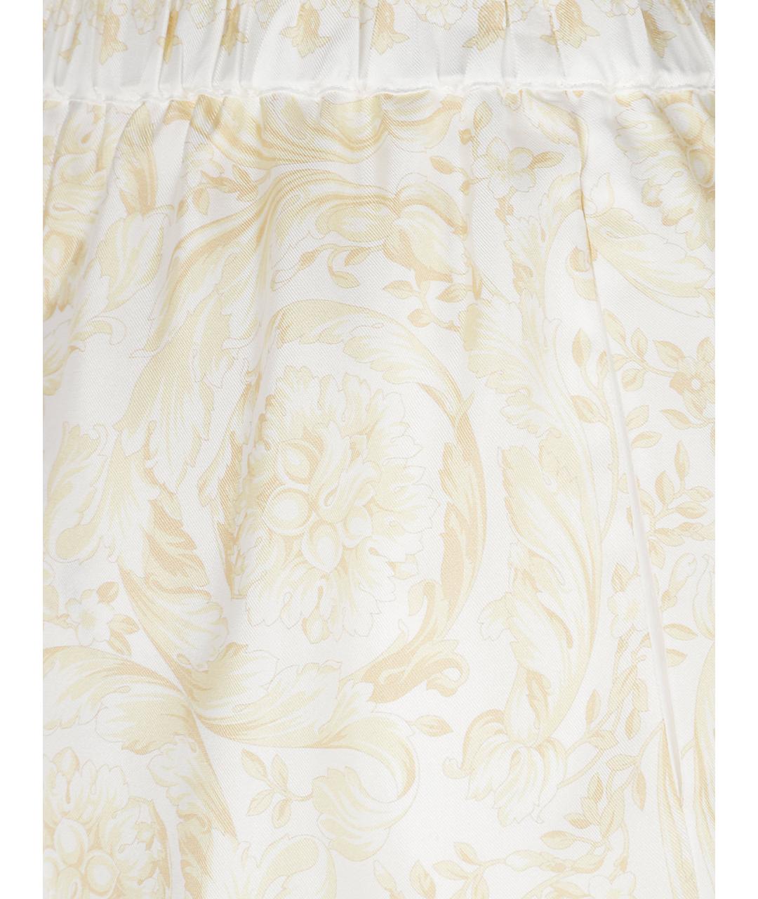 VERSACE Бежевые шелковые шорты, фото 2