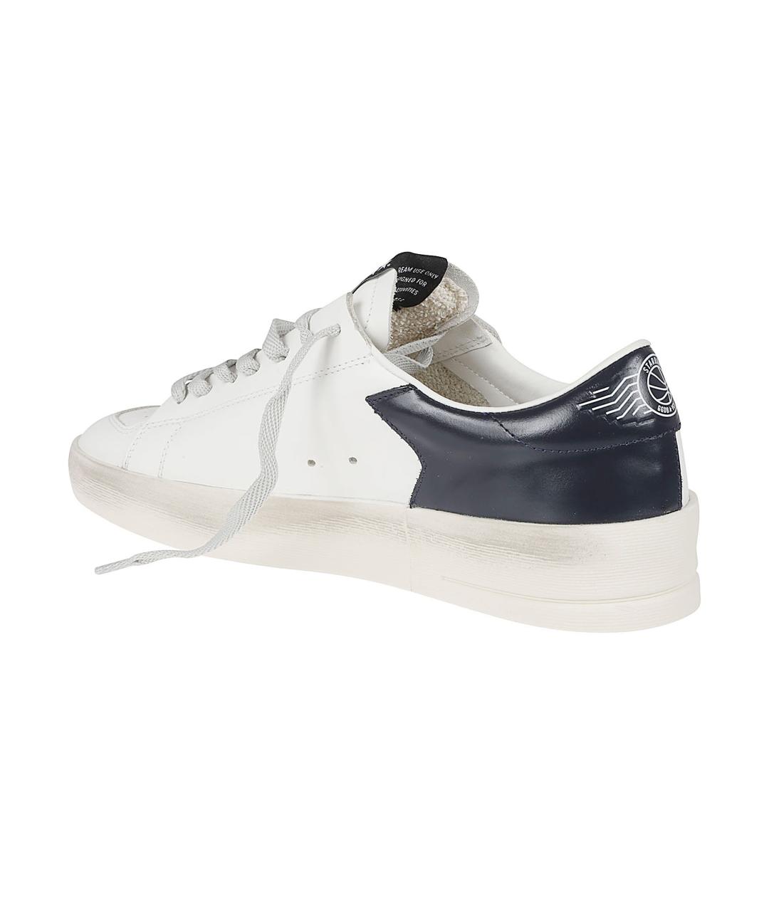 GOLDEN GOOSE DELUXE BRAND Белые кожаные низкие кроссовки / кеды, фото 3