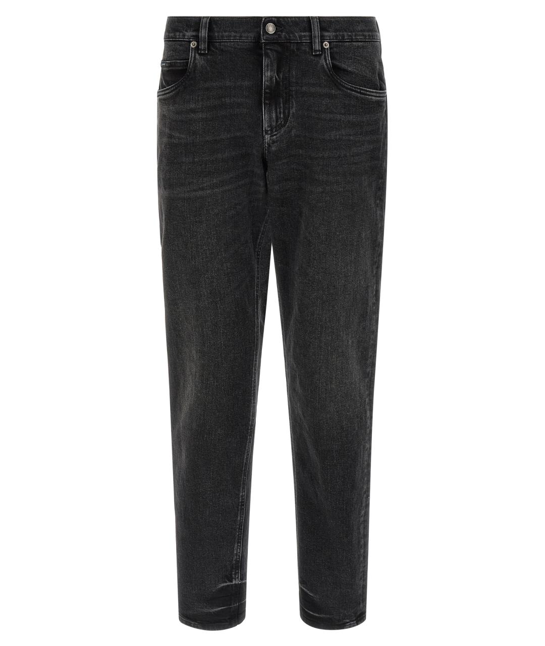 DOLCE&GABBANA Черные хлопковые джинсы скинни, фото 1