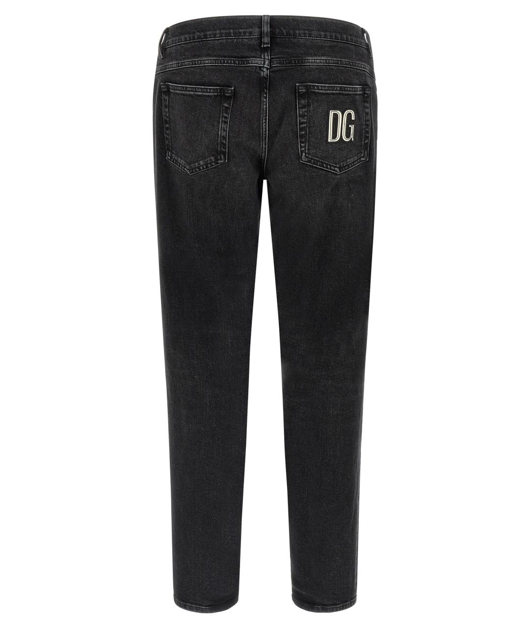 DOLCE&GABBANA Черные хлопковые джинсы скинни, фото 2