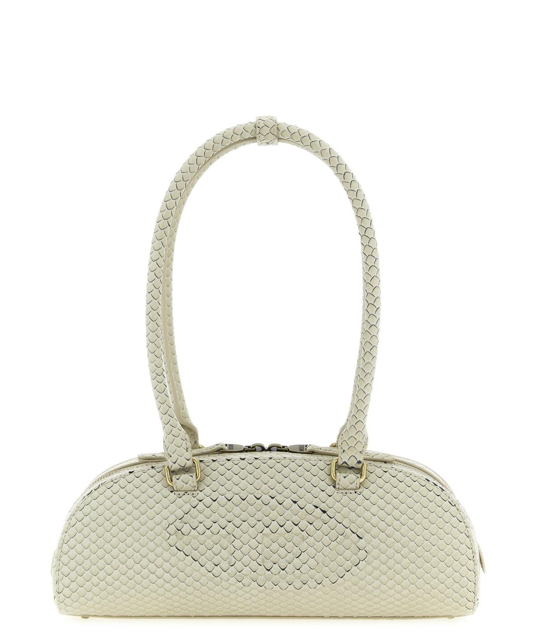 DIESEL Бежевая кожаная сумка через плечо, фото 1