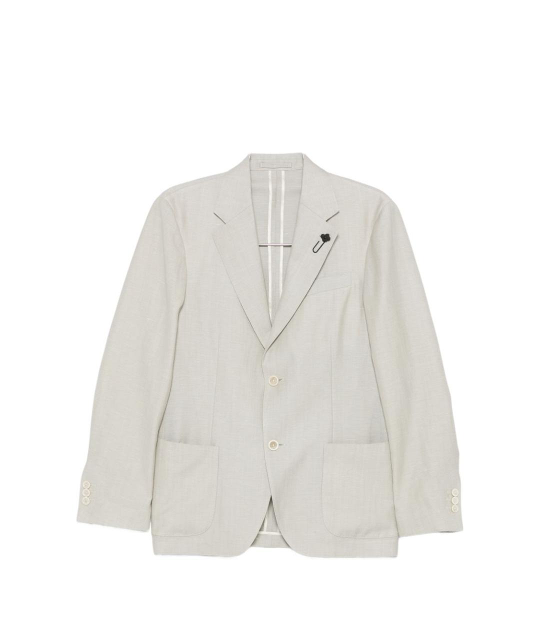 LARDINI Бежевый классический костюм, фото 1