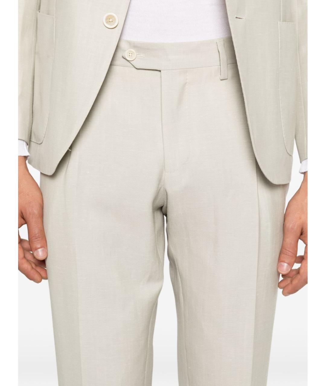 LARDINI Бежевый классический костюм, фото 2