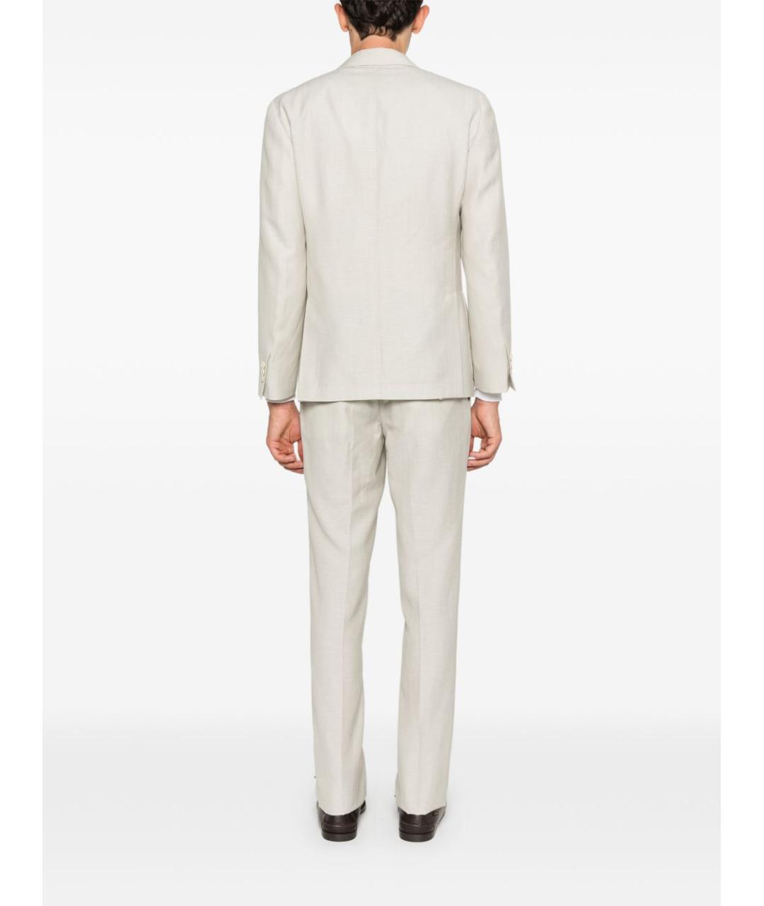 LARDINI Бежевый классический костюм, фото 5