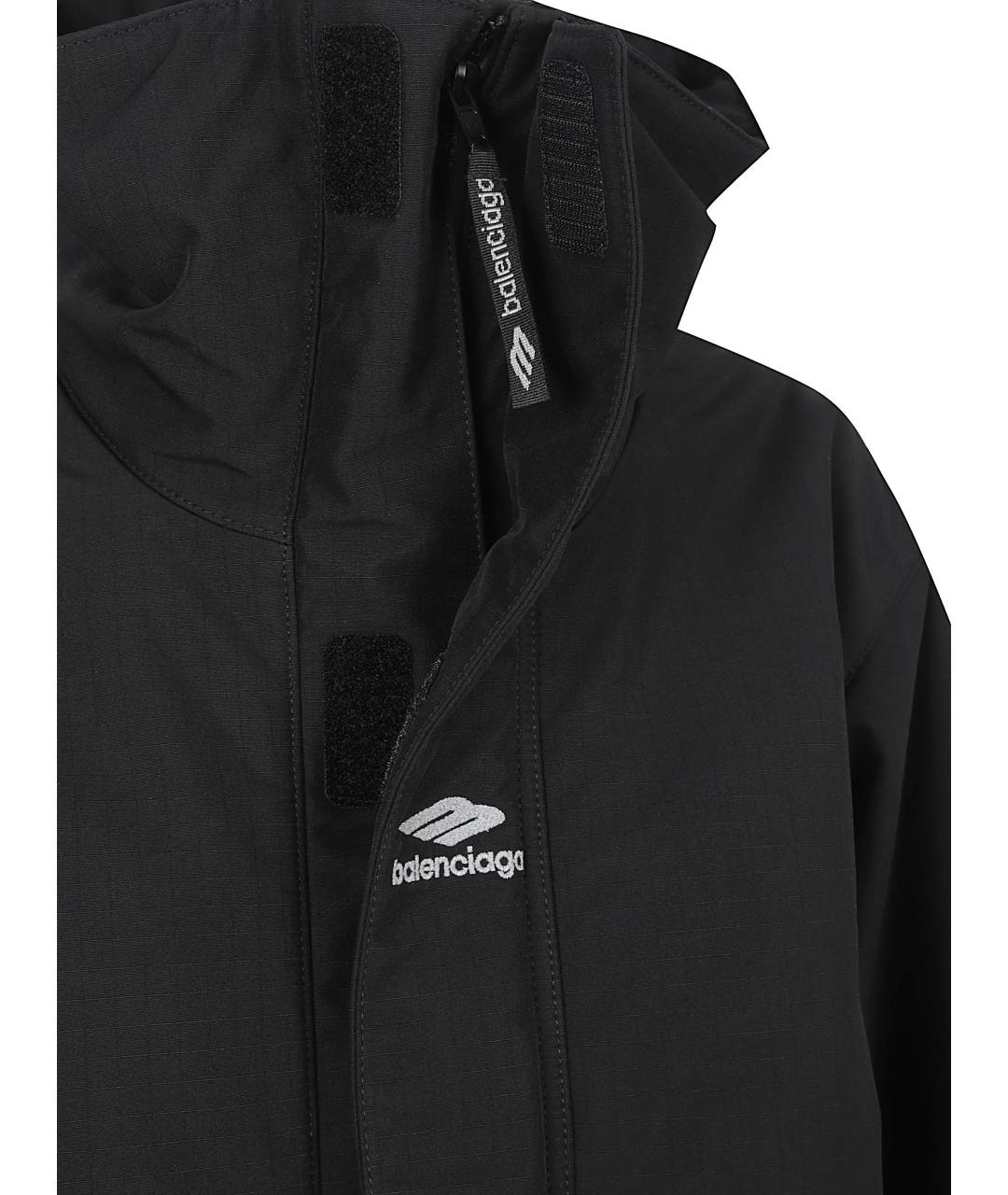 BALENCIAGA Черная полиэстеровая куртка, фото 2