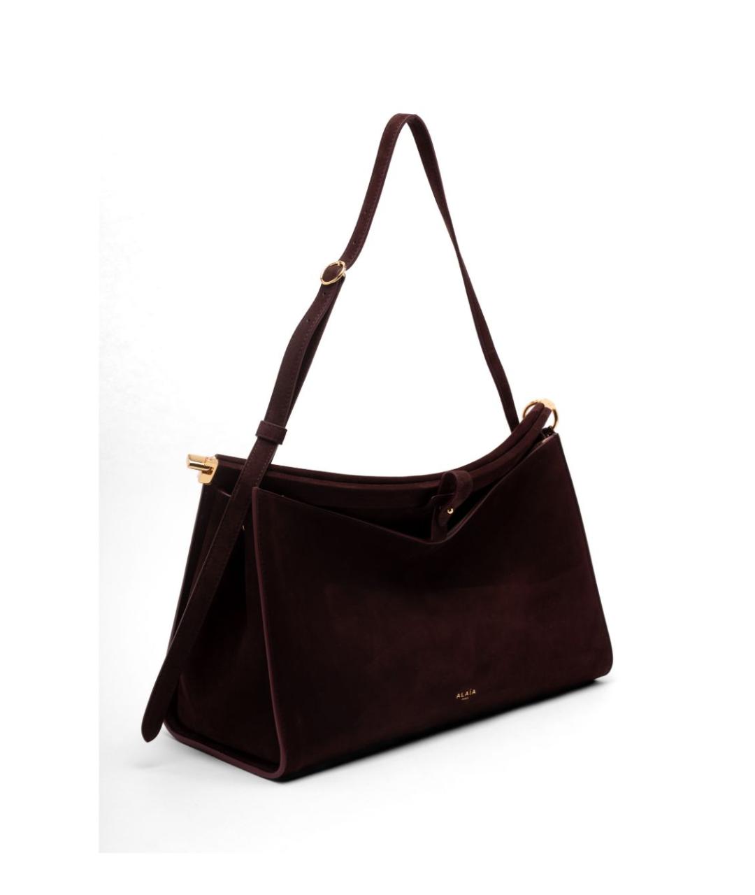 ALAIA Бордовая кожаная сумка через плечо, фото 2