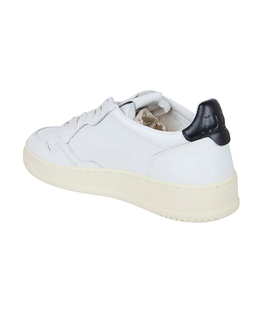 AUTRY Белые кожаные низкие кроссовки / кеды, фото 3