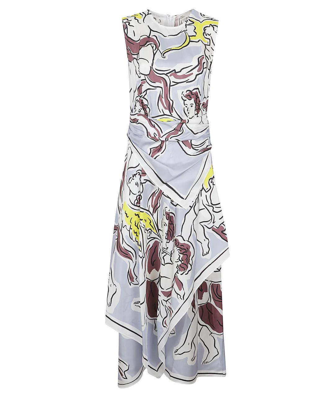 TORY BURCH Фиолетовое шелковое повседневное платье, фото 1