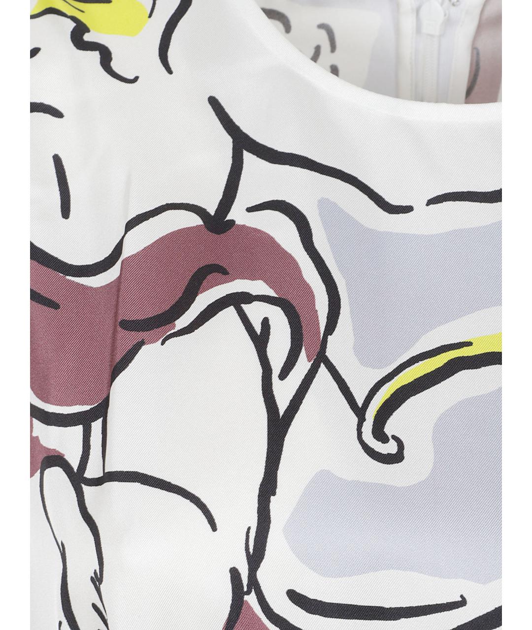 TORY BURCH Фиолетовое шелковое повседневное платье, фото 2