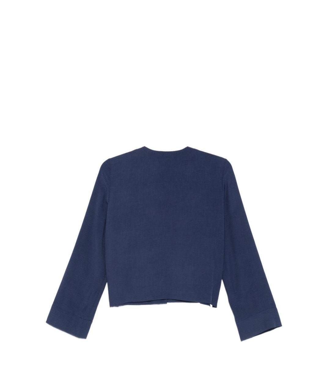 EMPORIO ARMANI Синий вискозный джемпер / свитер, фото 2