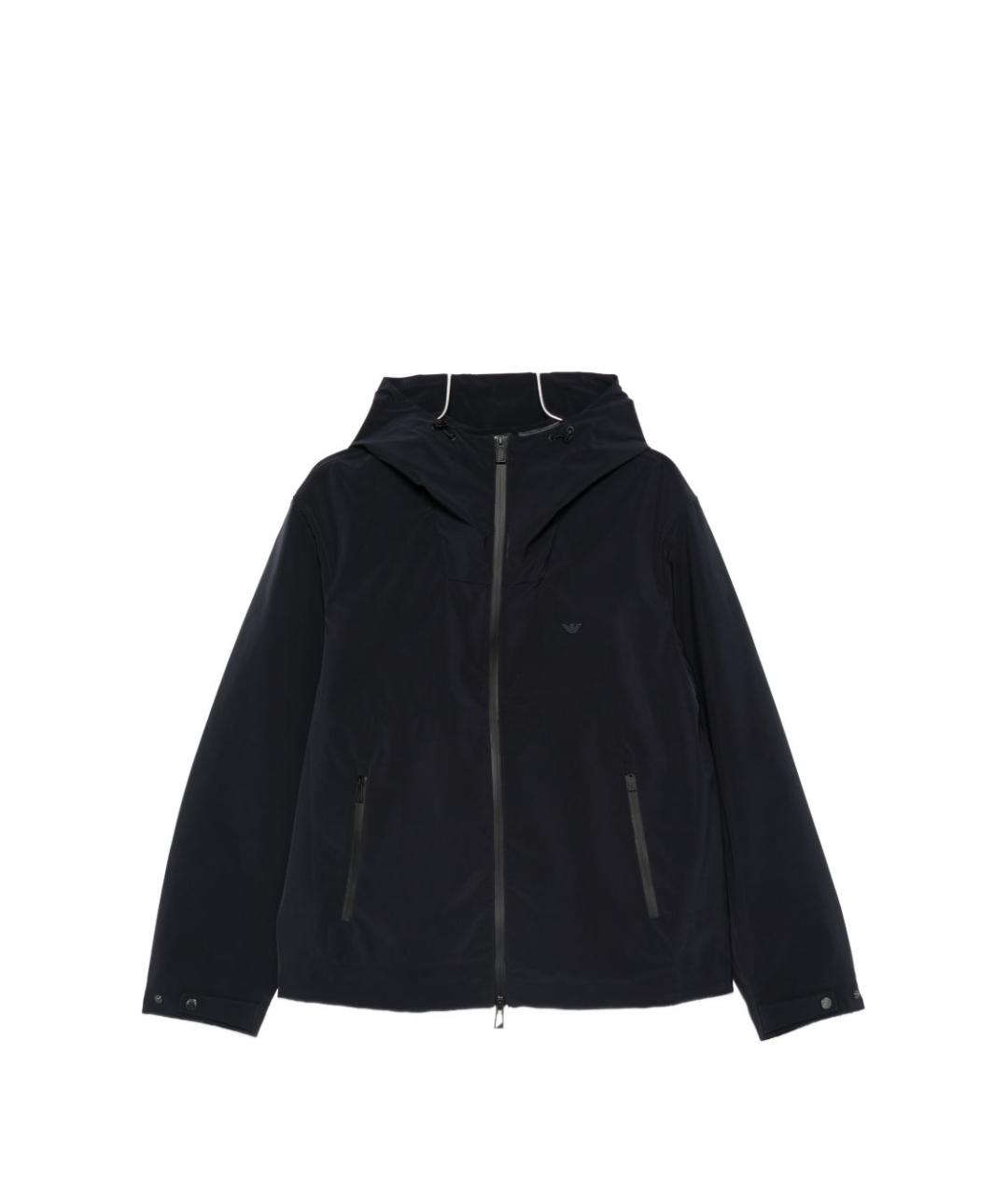 EMPORIO ARMANI Синяя хлопко-эластановая куртка, фото 1