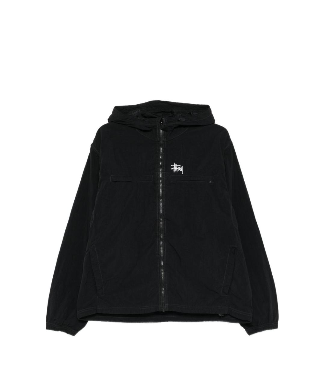 STUSSY Черная полиамидовая куртка, фото 1