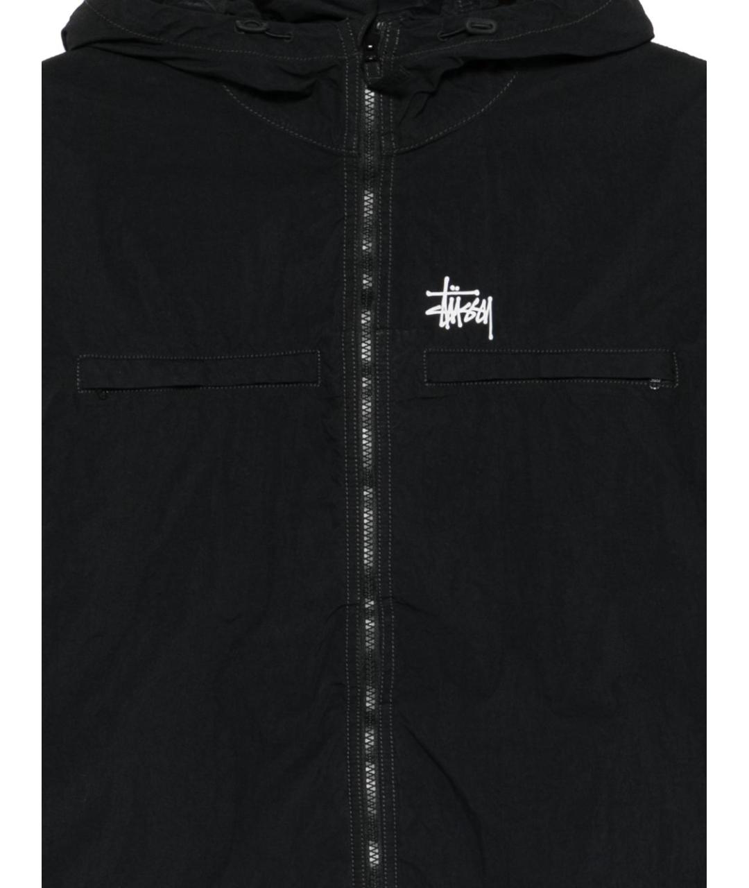 STUSSY Черная полиамидовая куртка, фото 3