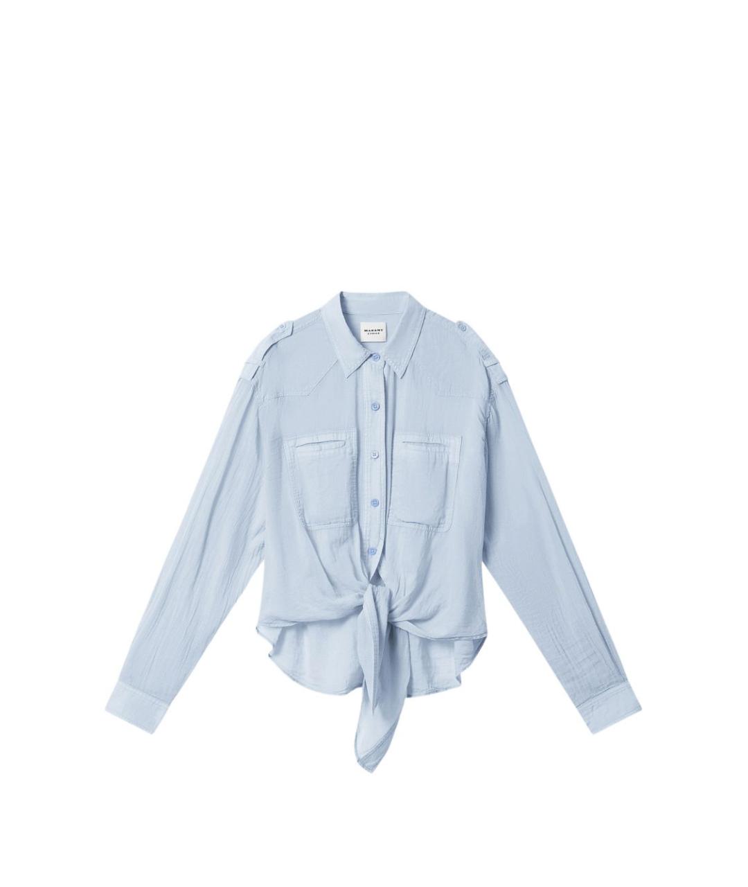 ISABEL MARANT ETOILE Голубая хлопковая рубашка, фото 1