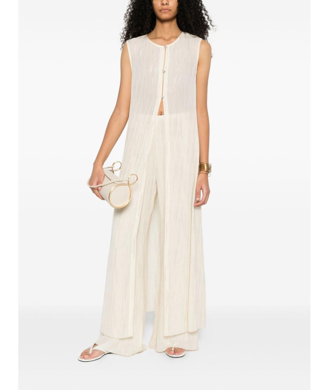 FORTE FORTE Белый вискозный кардиган, фото 4